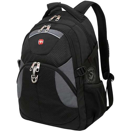 Mochila Para Notebook Wenger Ticino Poliéster Preto/cinza Até 15 Polegadas