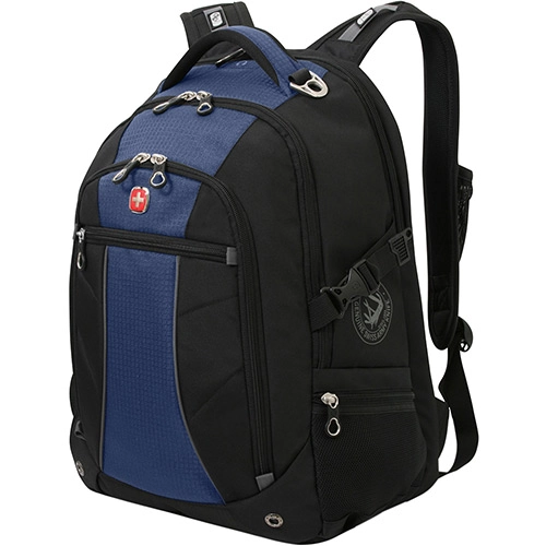 Mochila Para Notebook Wenger Sena Poliéster Preto/marinho Até 15 Polegadas