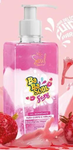 Gel Hidratante Soul Sexy Iog Morango 280ml