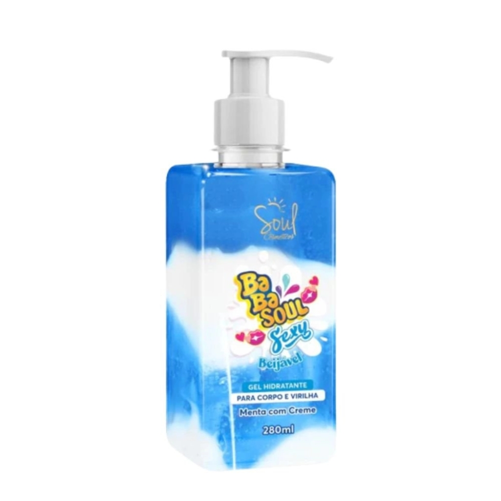 Gel Hidratante De Menta Com Creme Para O Corpo E Virilha Soul Cometicos 280ml