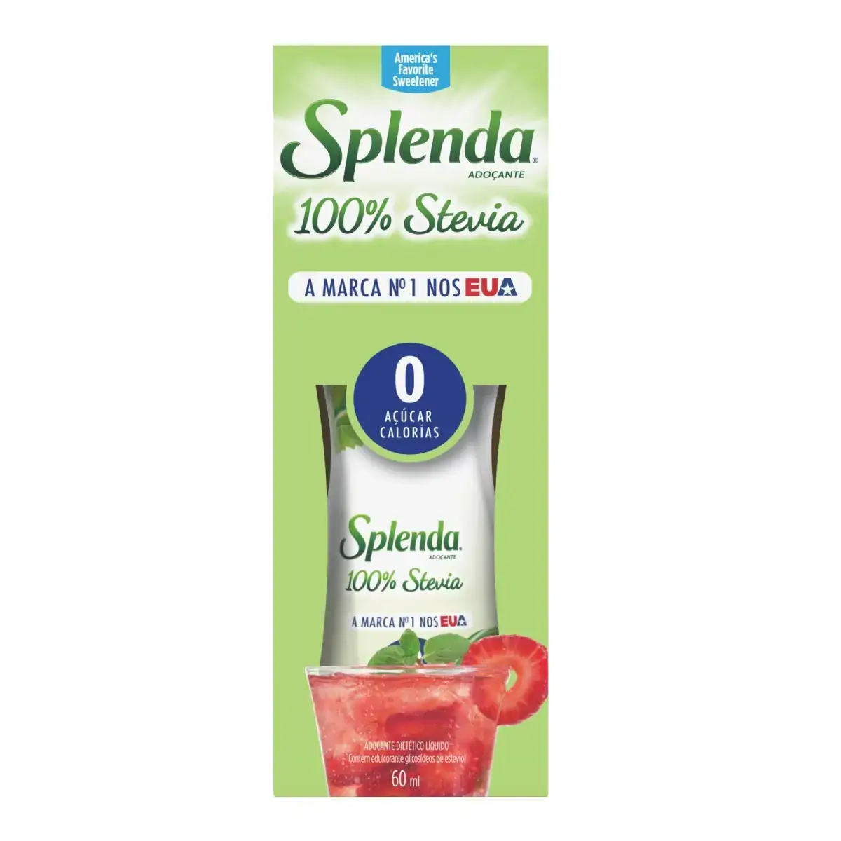 Adoçante Líquido Stevia Splenda Caixa 60ml
