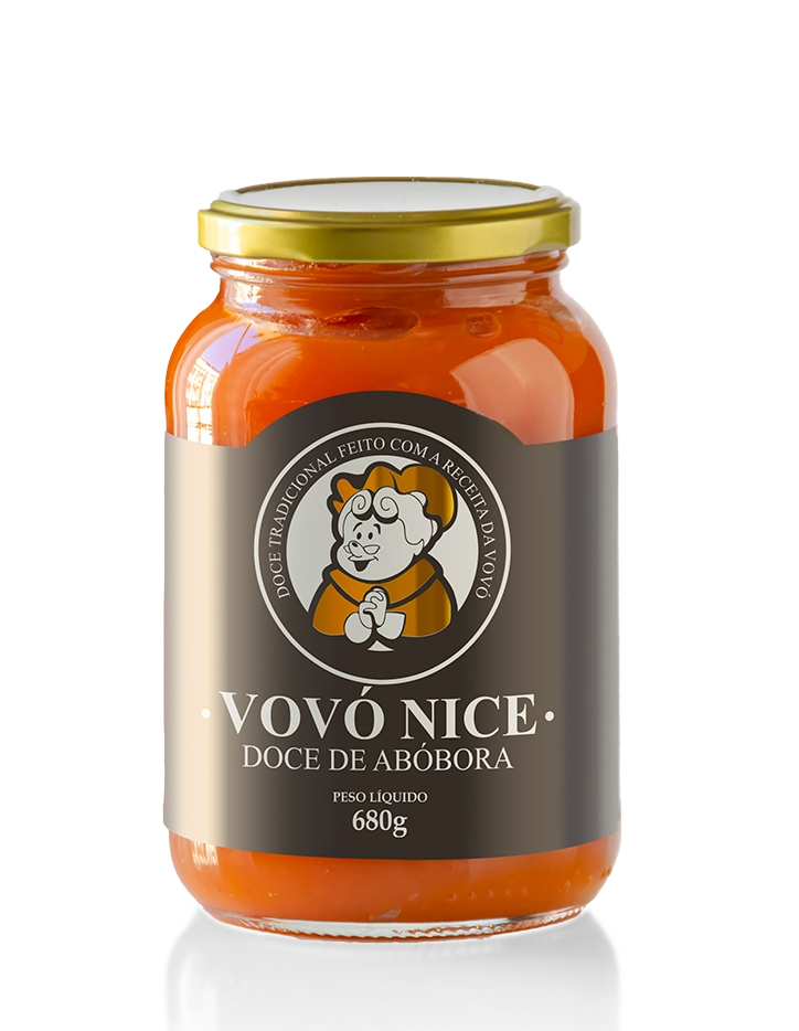 Doce De Abobora Cremosa Vovo Nice 680g