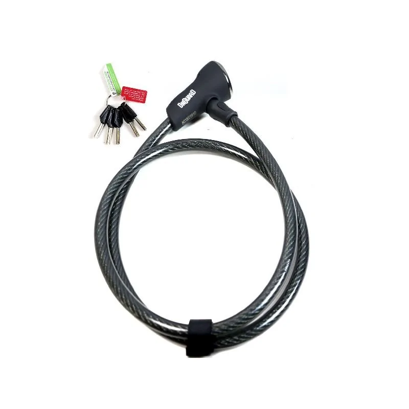 Trava Antifurto Onguard 120cmx12mm com Chave Preto - LG FERRAMENTAS 8039PR