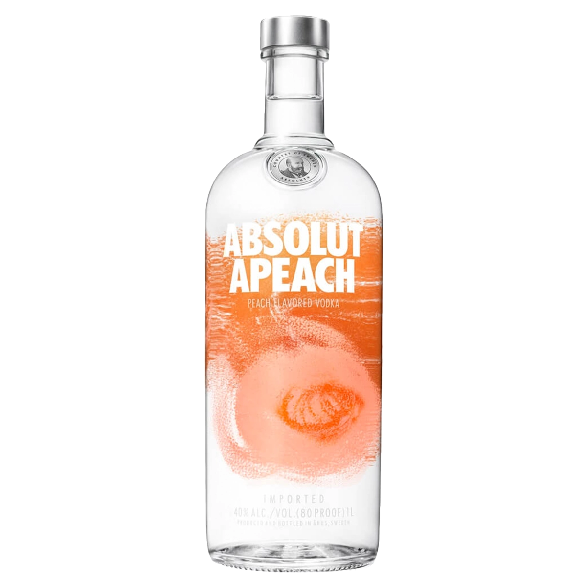 Vodka Destilada Saborizada Absolut Apeach Garrafa 1l