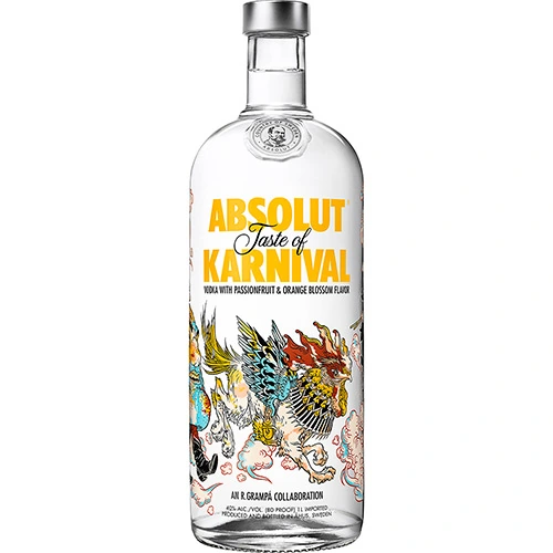 Vodka Sueca Absolut Karnival Edição Limitada