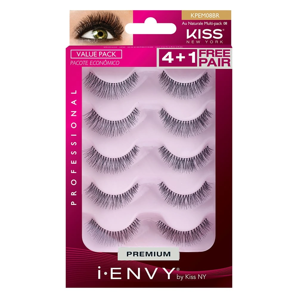 Cílios Postiços First Kiss Multi Pack Au Naturale Preto