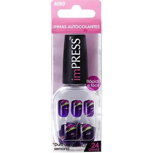 Unhas Postiças First Kiss Autocolantes Impress Hottie