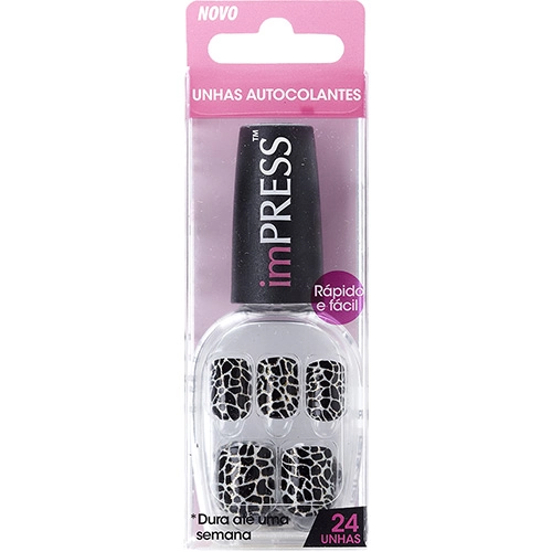 Unhas Postiças First Kiss Autocolantes Impress Space Cadet
