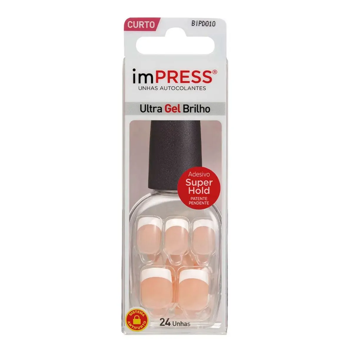 Unhas Postiças First Kiss Autocolantes Impress Rock It