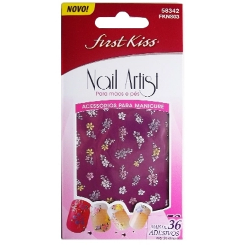 Adesivos Para Unhas Nail Artist 58342 Fkns03 First Kiss