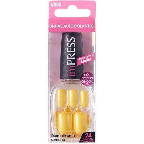 Unhas Postiças First Kiss Autocolantes Impress Medium Still Chill