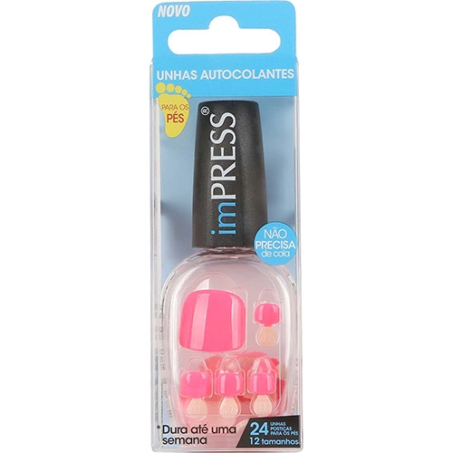 Unhas Postiças Para Pés First Kiss Autocolantes Impress Up All Night