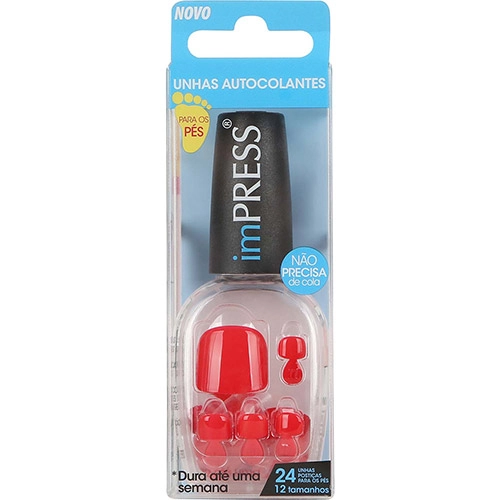 First Kiss R Bipt040br Unhas Autocolantes Pes Média