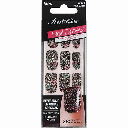 Adesivo De Unha First Kiss Nail Dress Boxer