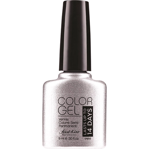 Esmalte Em Gel First Kiss Everlasting Galaxy Glitter Prata