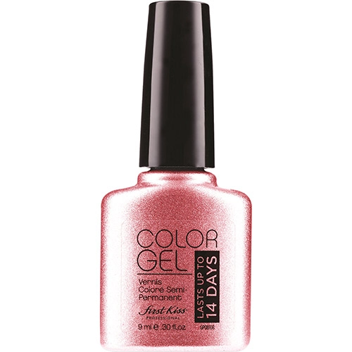 Esmalte Em Gel First Kiss Everlasting Shimmer Glitter Marrom