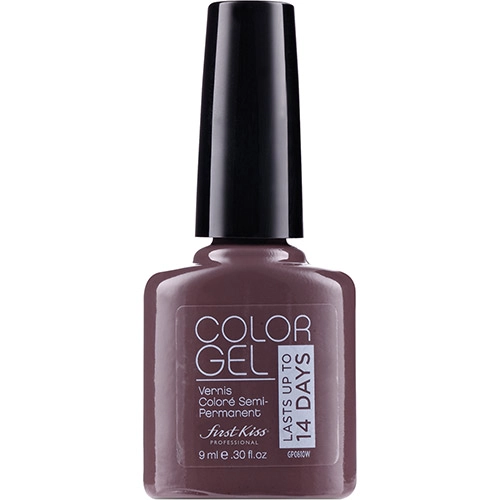Esmalte Em Gel First Kiss Everlasting Smoky Cremoso Marrom Castanho