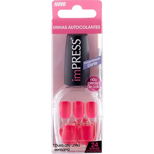 Unhas Postiças First Kiss Autocolantes Impress Just Say Yes