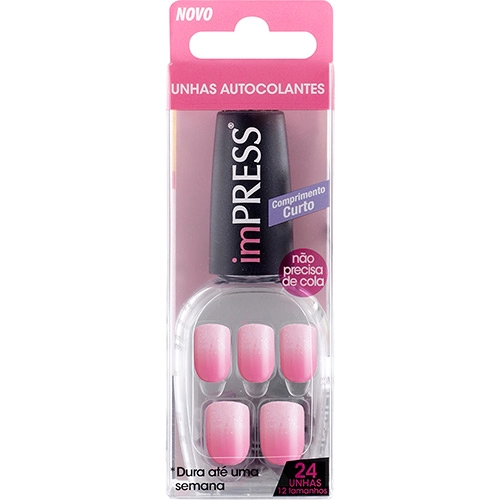 Unhas Postiças First Kiss Autocolantes Impress Poison Up