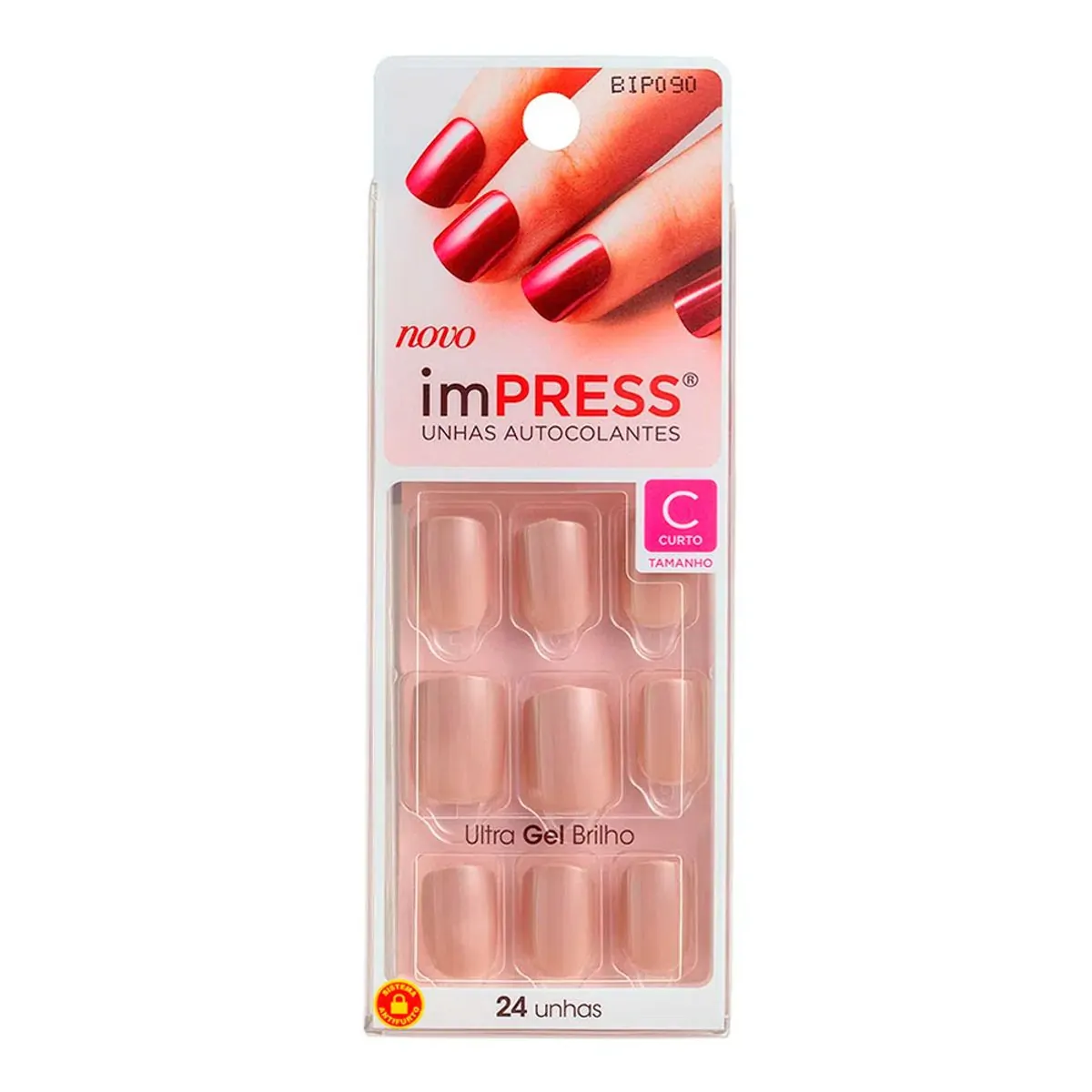 Unhas Autocolantes Curtas Kiss New York Color Girlie Girl