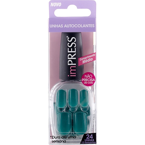 Unhas Postiças First Kiss Autocolantes Impress Medium Diva