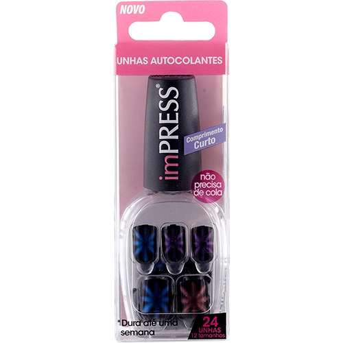 Unhas Postiças First Kiss Autocolantes Impress Charisma