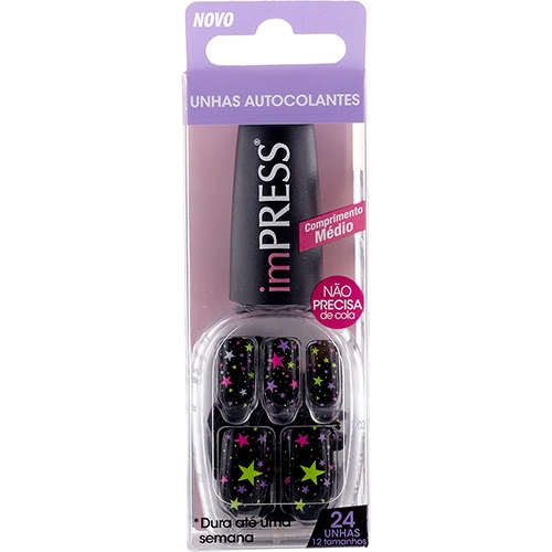 Unhas Postiças First Kiss Autocolantes Impress Medium Cherish