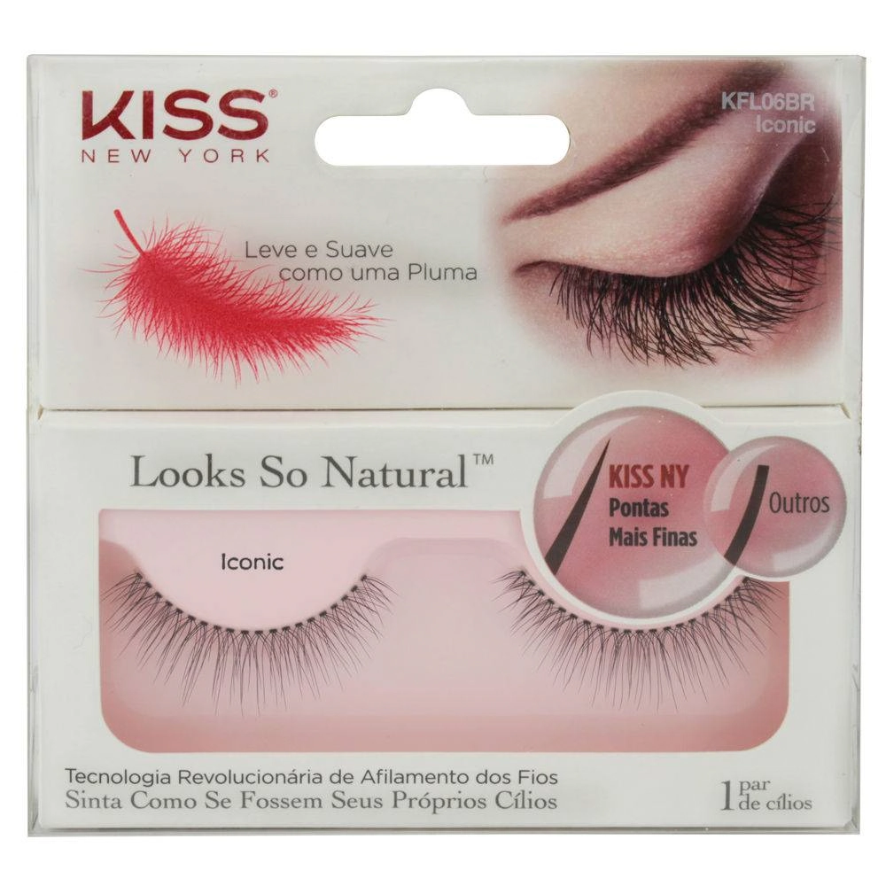 Cilios Postiços So Natural Iconic 110g Kiss New York