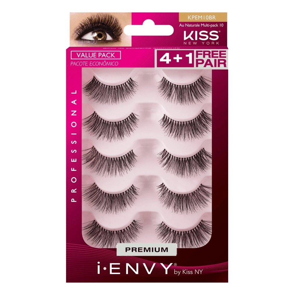Cílios Postiços First Kiss Multi Pack Au Naturale 03 Preto