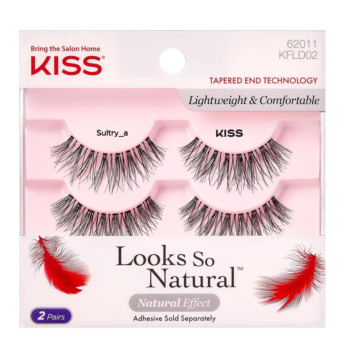 Cílios Postiços Kiss New York Looks So Natural Caixa 2 Pares