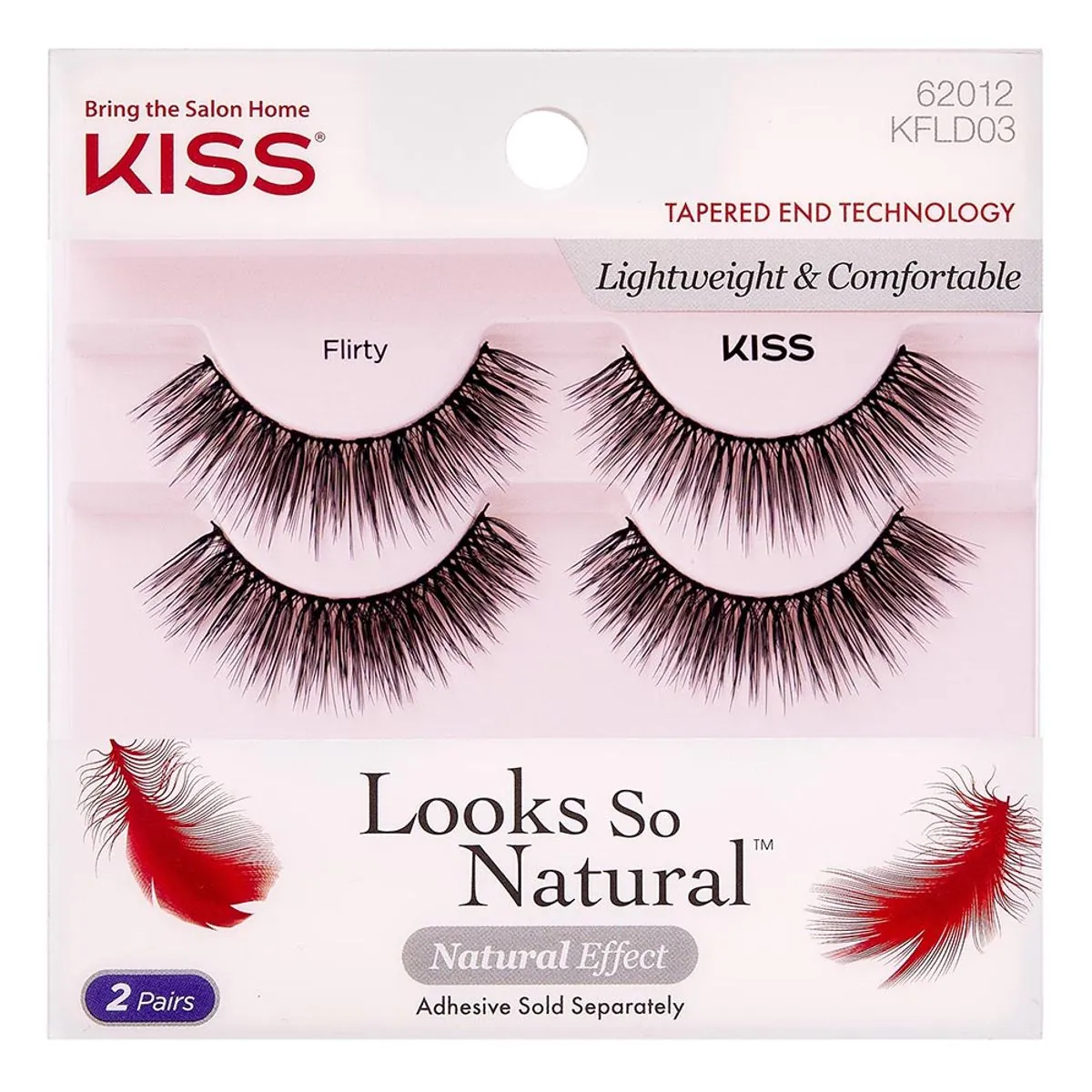 Cílios Postiços Flirty Kiss New York Looks So Natural Caixa 2 Pares