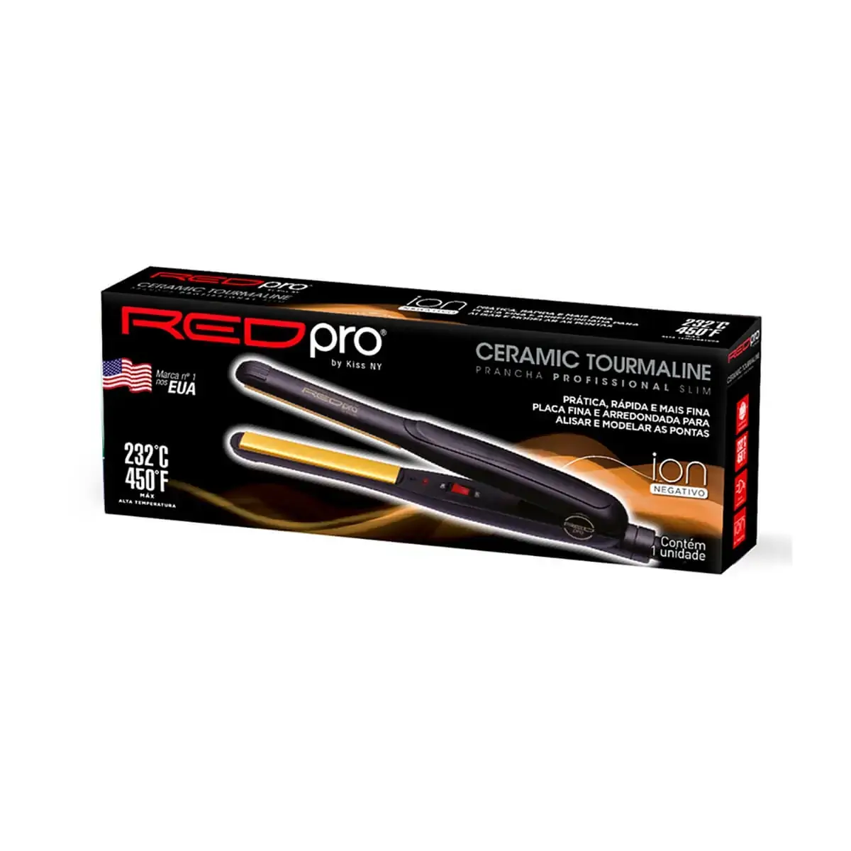 Kiss Redpro Prancha Prof Ceramica Slim