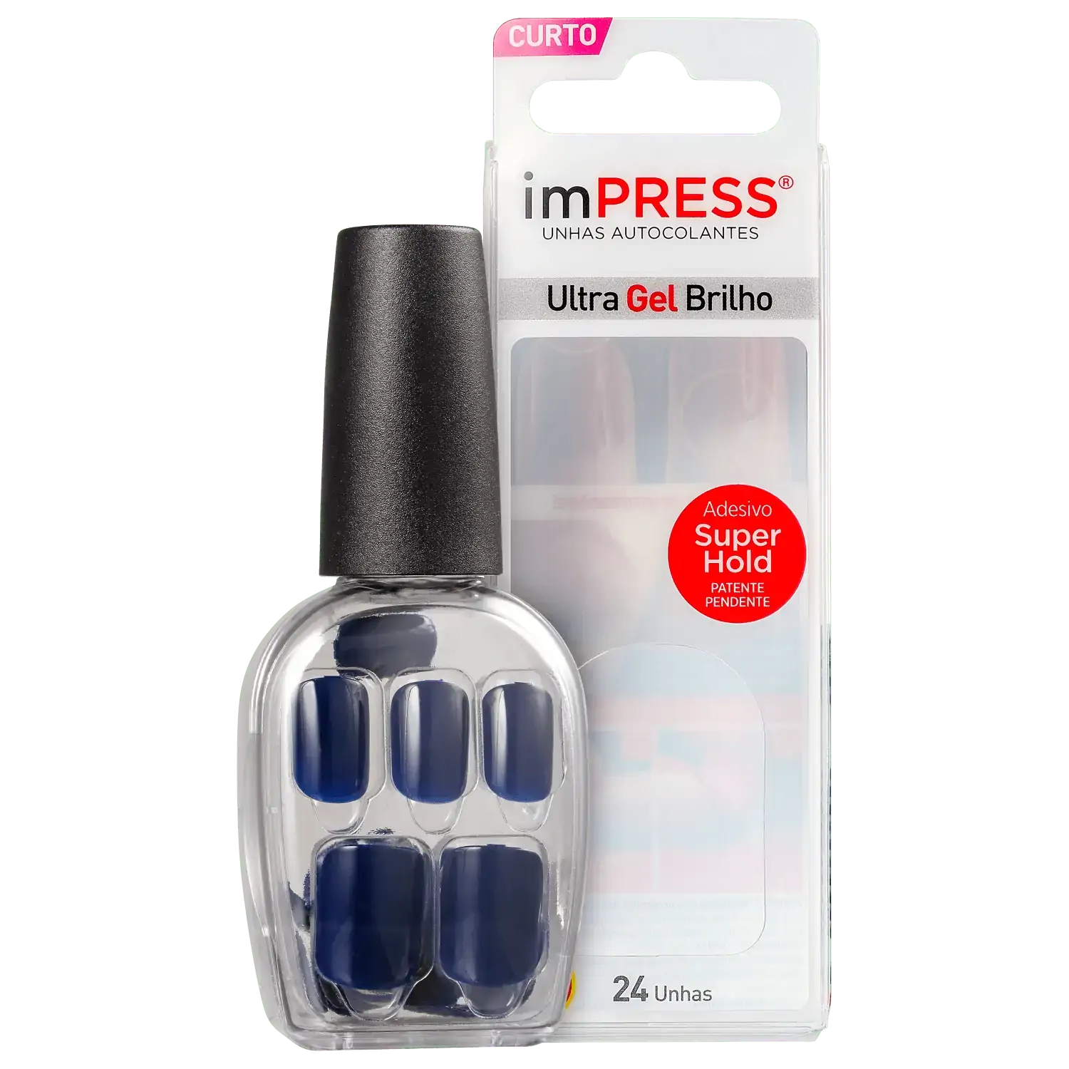Unhas Autocolantes Curtas Impress