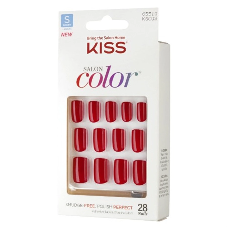 Unhas Postiças Curta Rosa Escuro Kiss New York