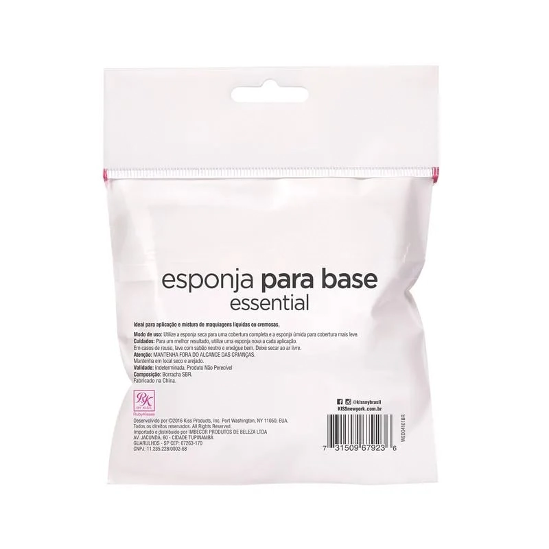 Kiss Esponja Fac R.wed04br Essential C/12