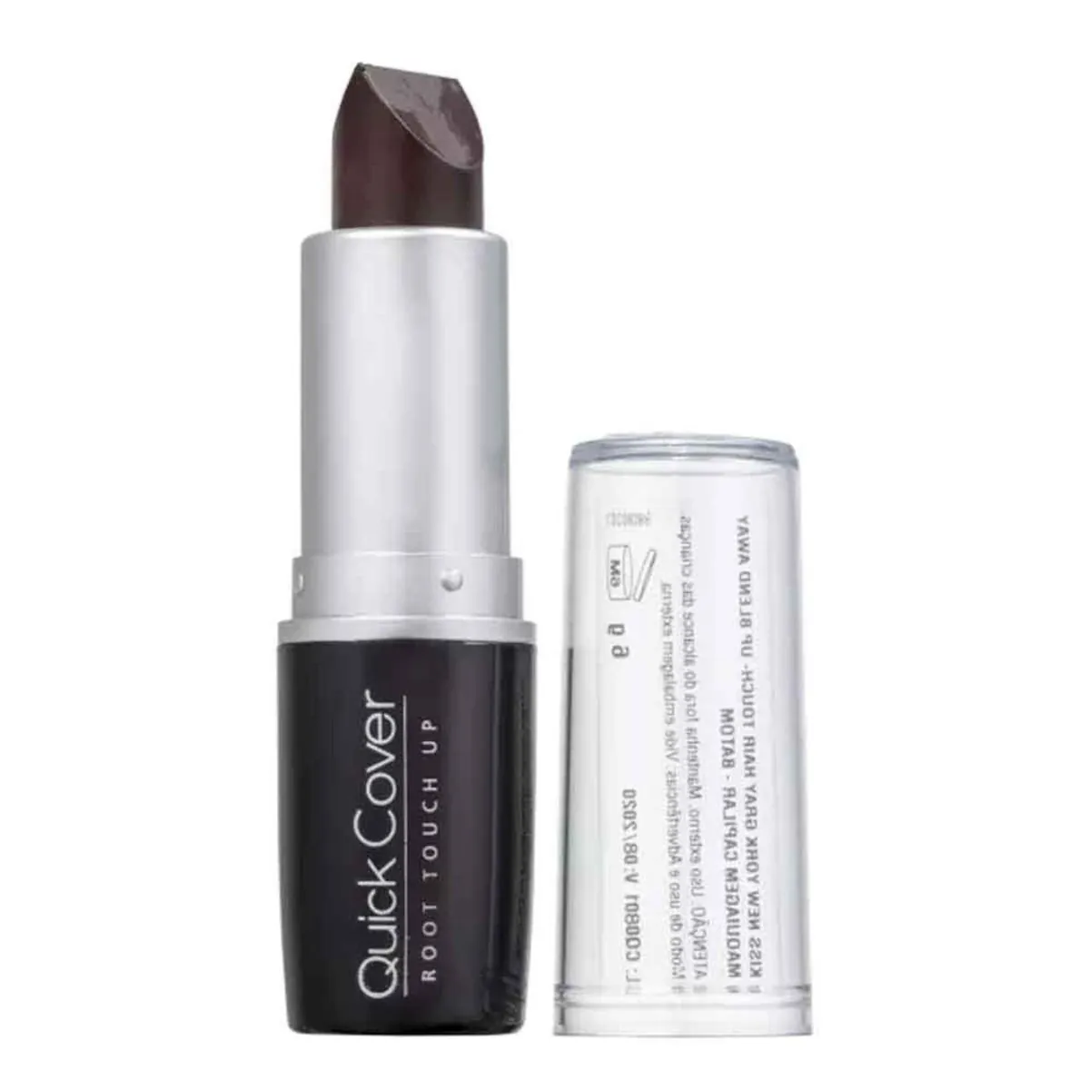 Retoque Batom Capilar Marrom Escuro Kiss New York Quick Cover Blister 6g