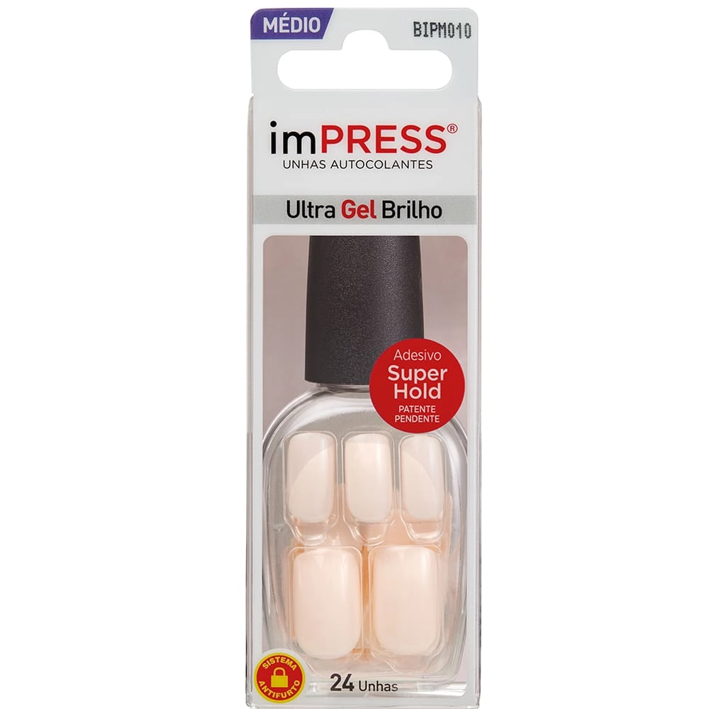 Unha Impress Medium Cetim 24un