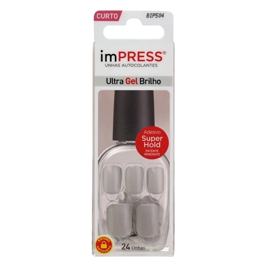 Kiss Unhas Aut P R.bip504br Color Grey Syrup