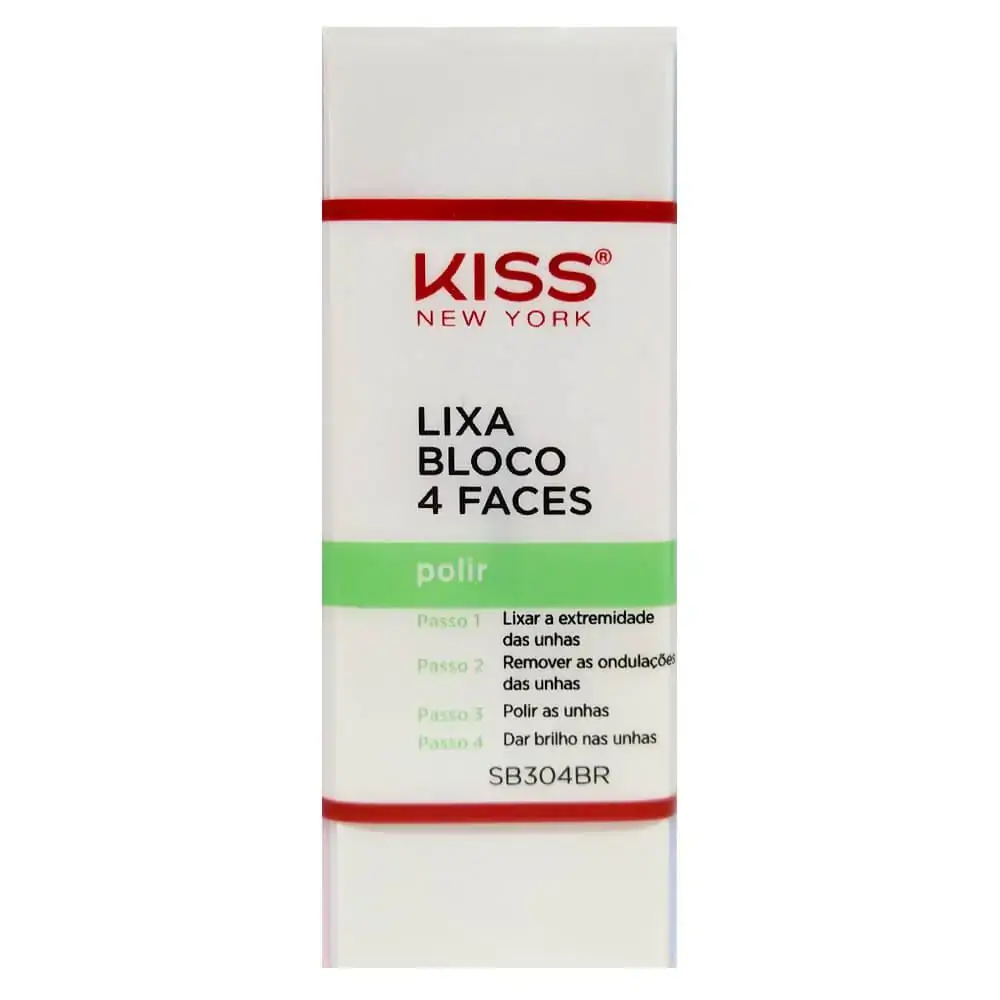 Lixa Para Unhas 4 Faces Bloco Kiss New York