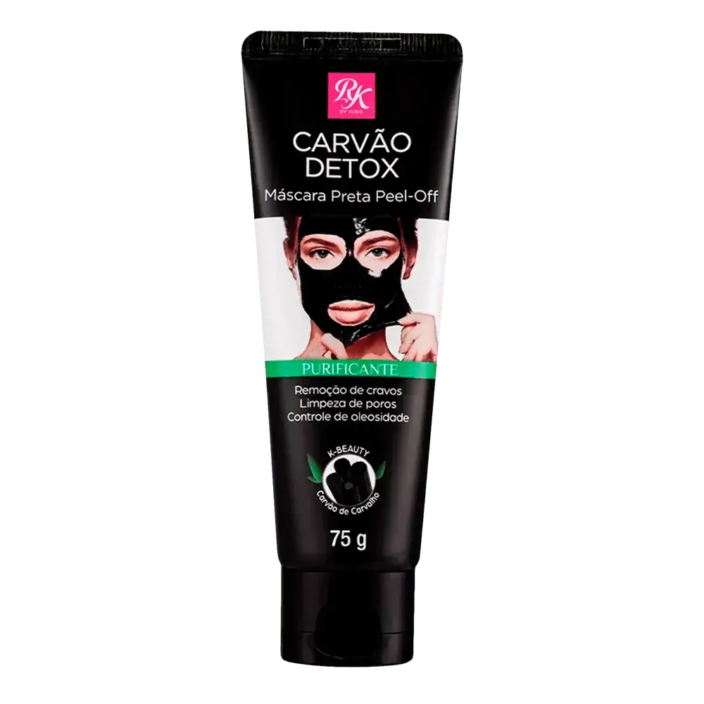 Máscara Preta Purificante Peel Off Rk By Kiss Carvão Detox Bisnaga 75g