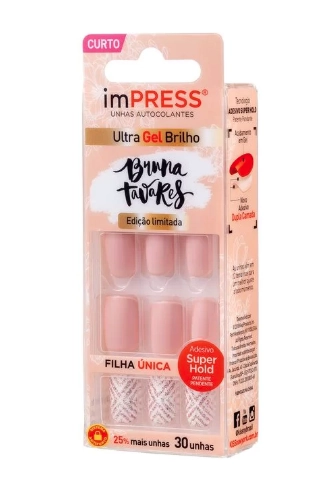 Kit Unhas Posticas Bruna Tavares Darling Nude Kiss New York