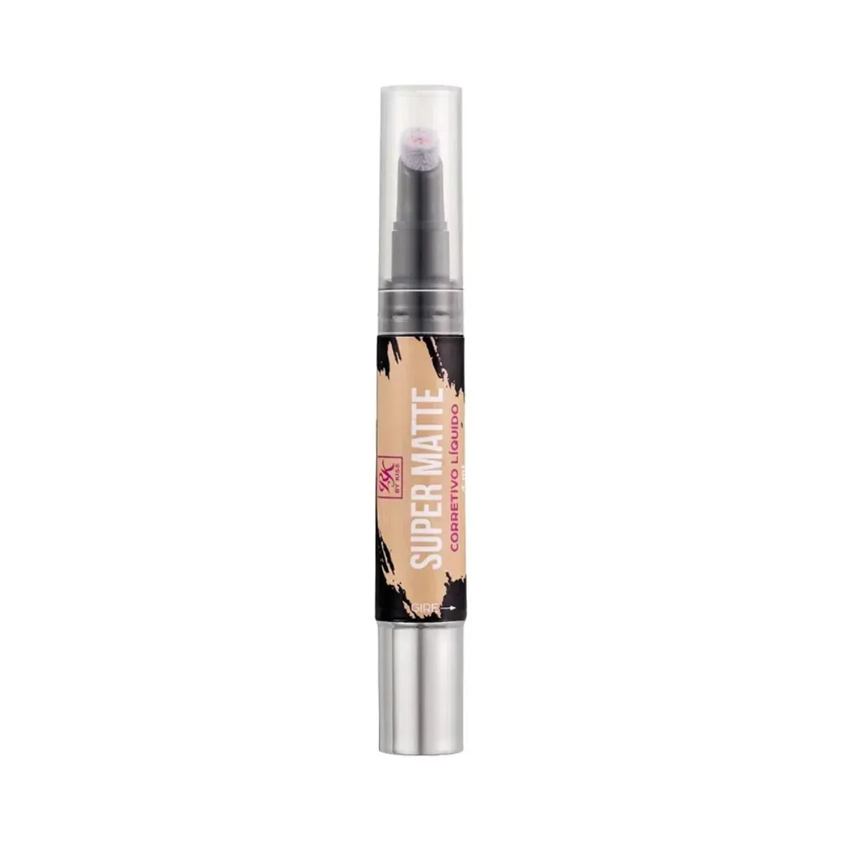 Corretivo Líquido Super Matte RK by Kiss Amêndoa Com 4ml