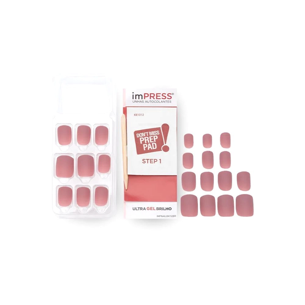 Kiss Unhas Impress Ny Matte R.bip440br Ct Classic