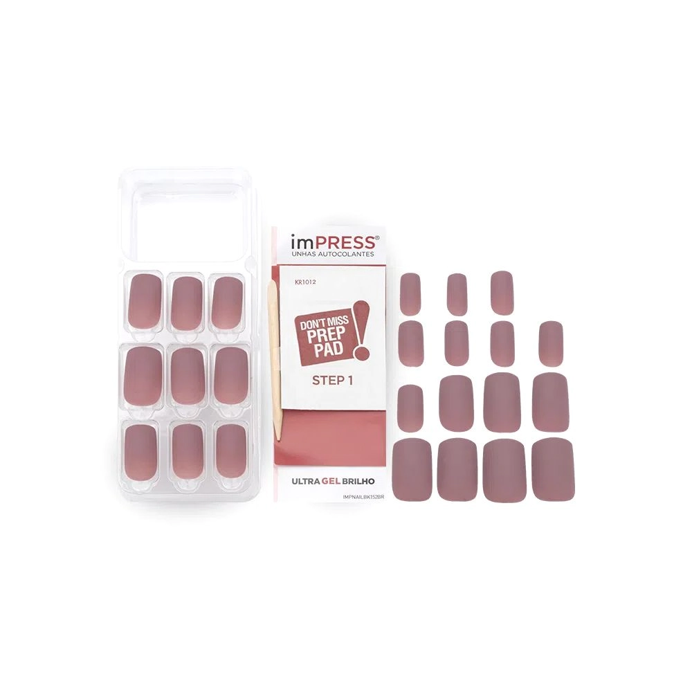 Kiss Unhas Impress Ny Matte R.bipm440br Md Secret