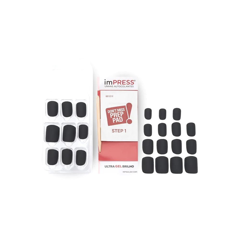 Kiss Unhas Impress Ny Matte R.bip450br Ct Born Prett