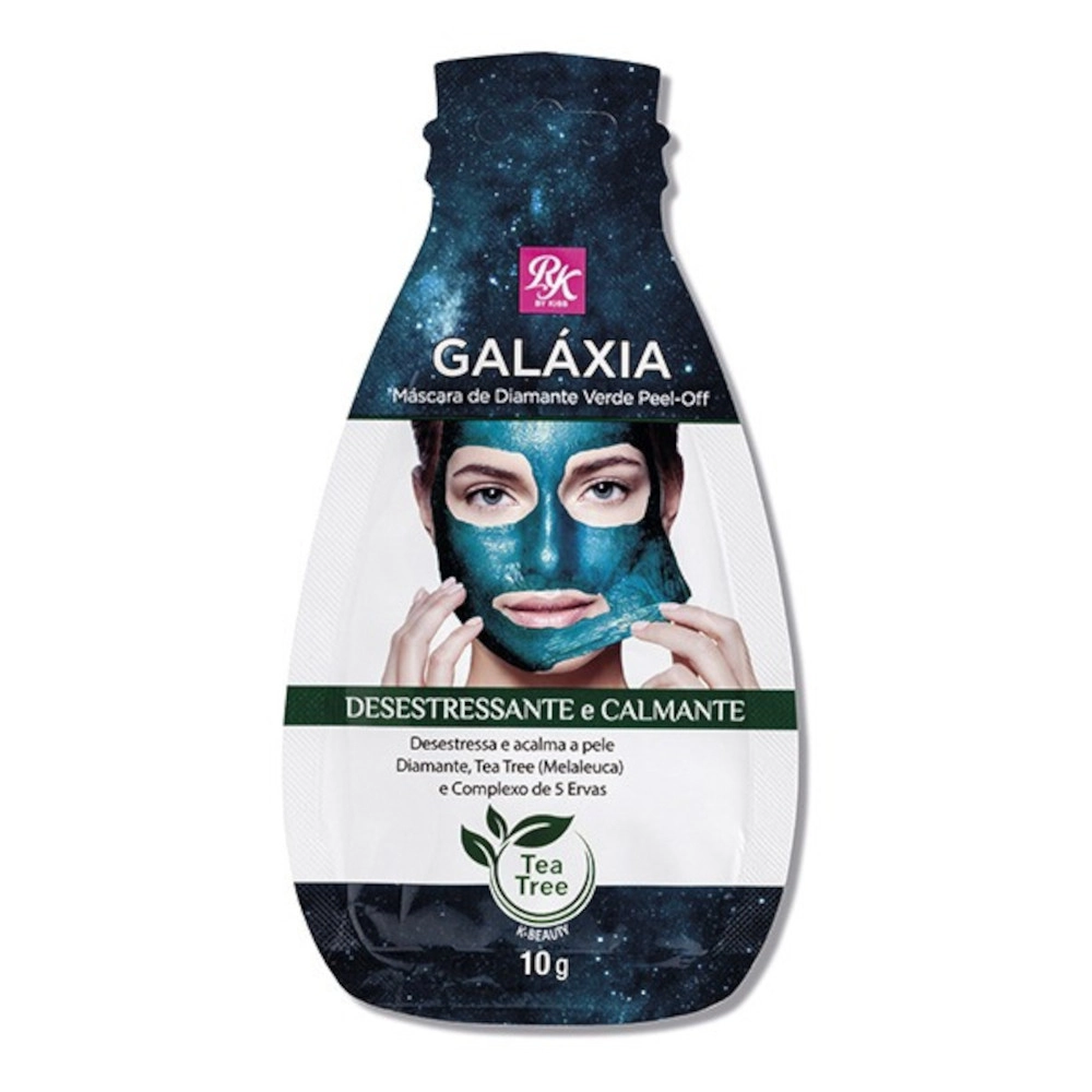 Máscara Facial Diamante Verde Galaxia 10g - KISS Com 3 Unidades
