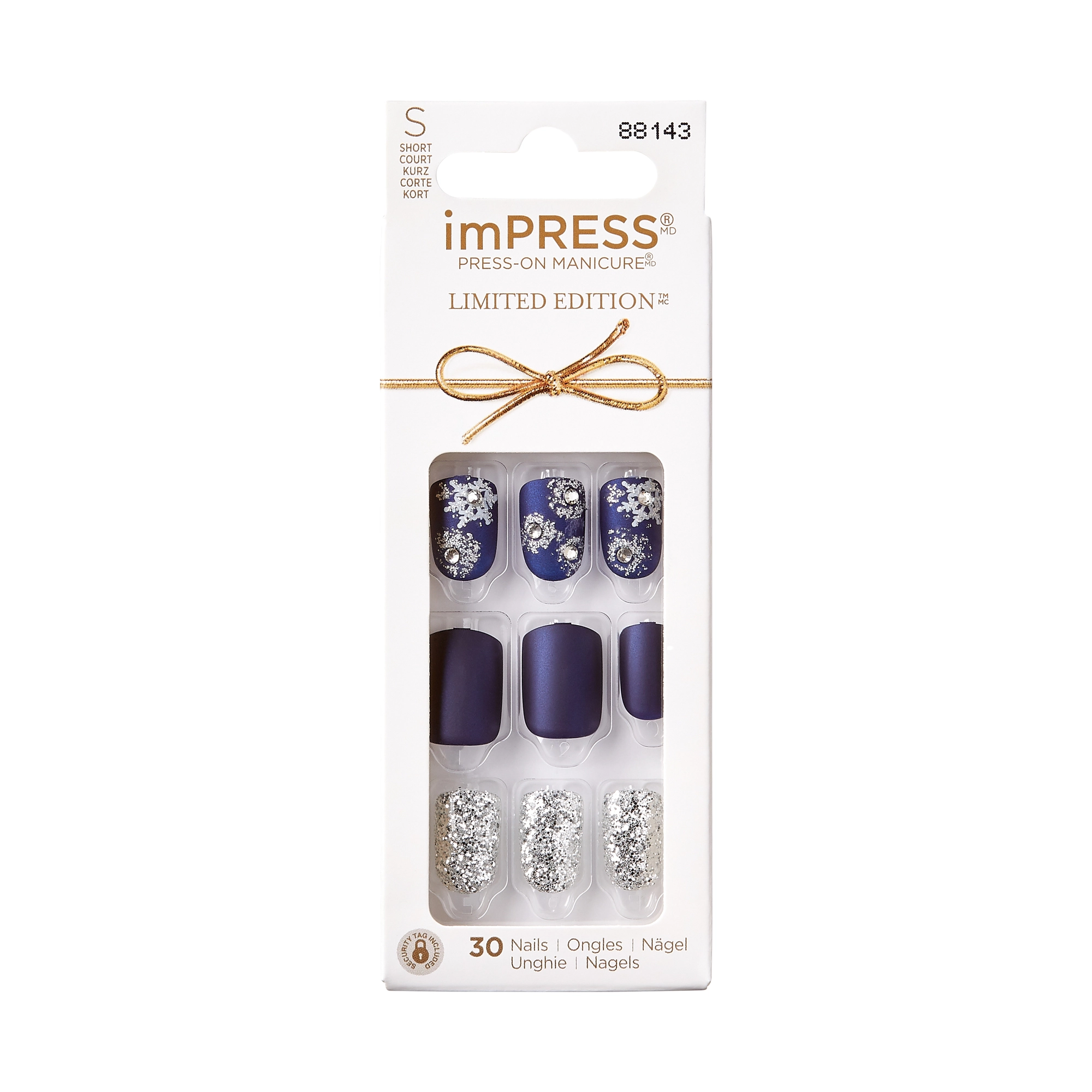Unhas Posticas Kiss Kit Impress Feeling Pine 1un