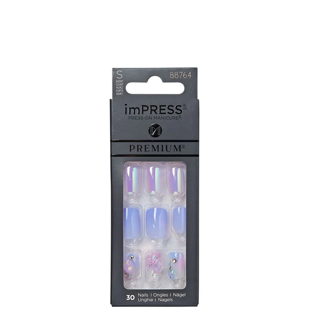 Kiss Unhas Impress Premium R.ime04c Ice Crystals
