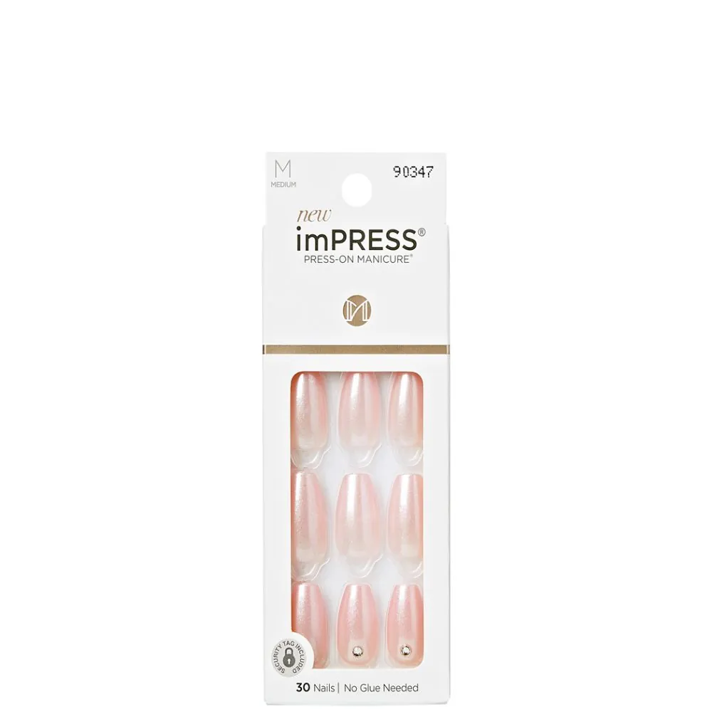 Kiss Unhas Impress Brilho R.imm30 Glazed Pink