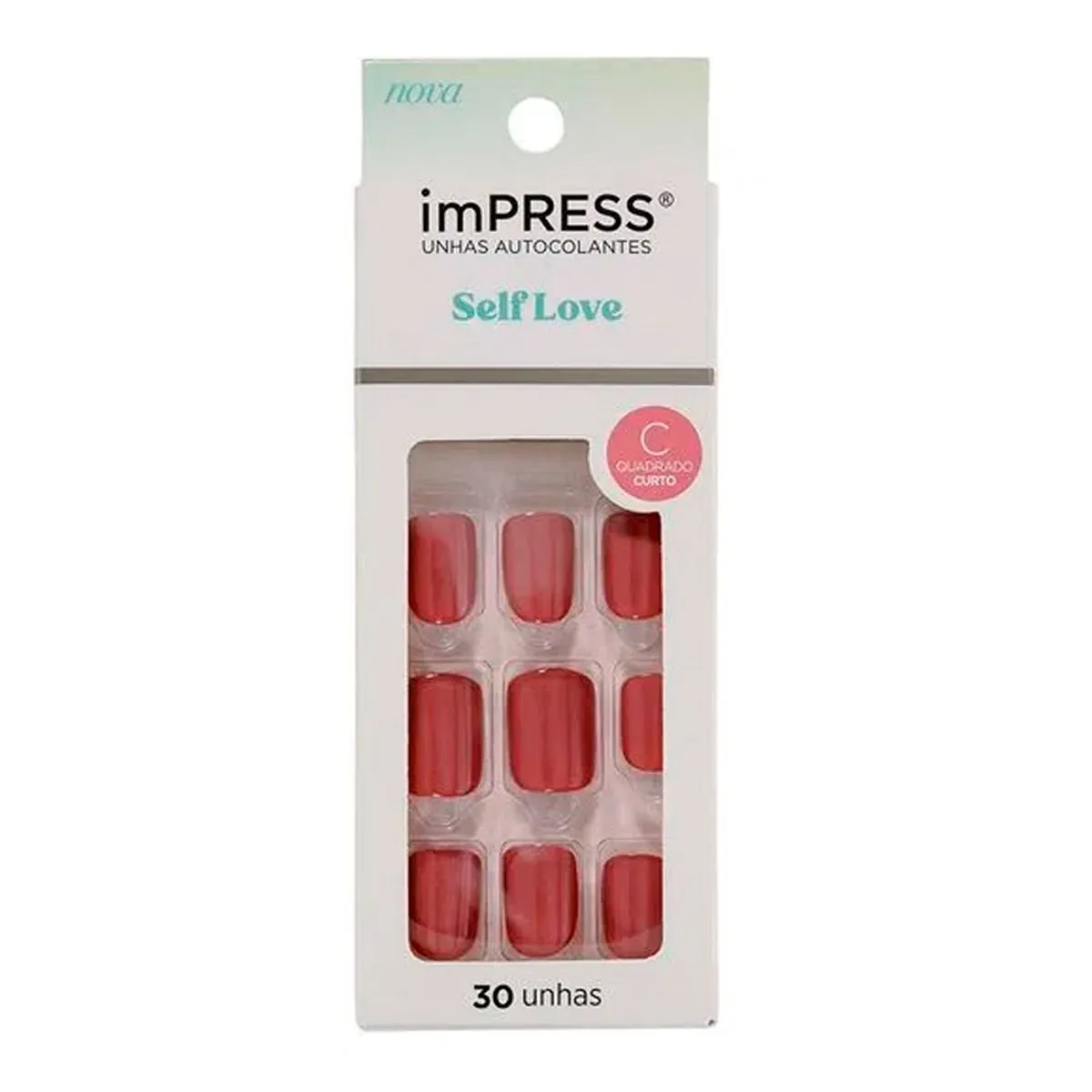 Kiss Unhas Impress Sl R.imc04b Short Crush